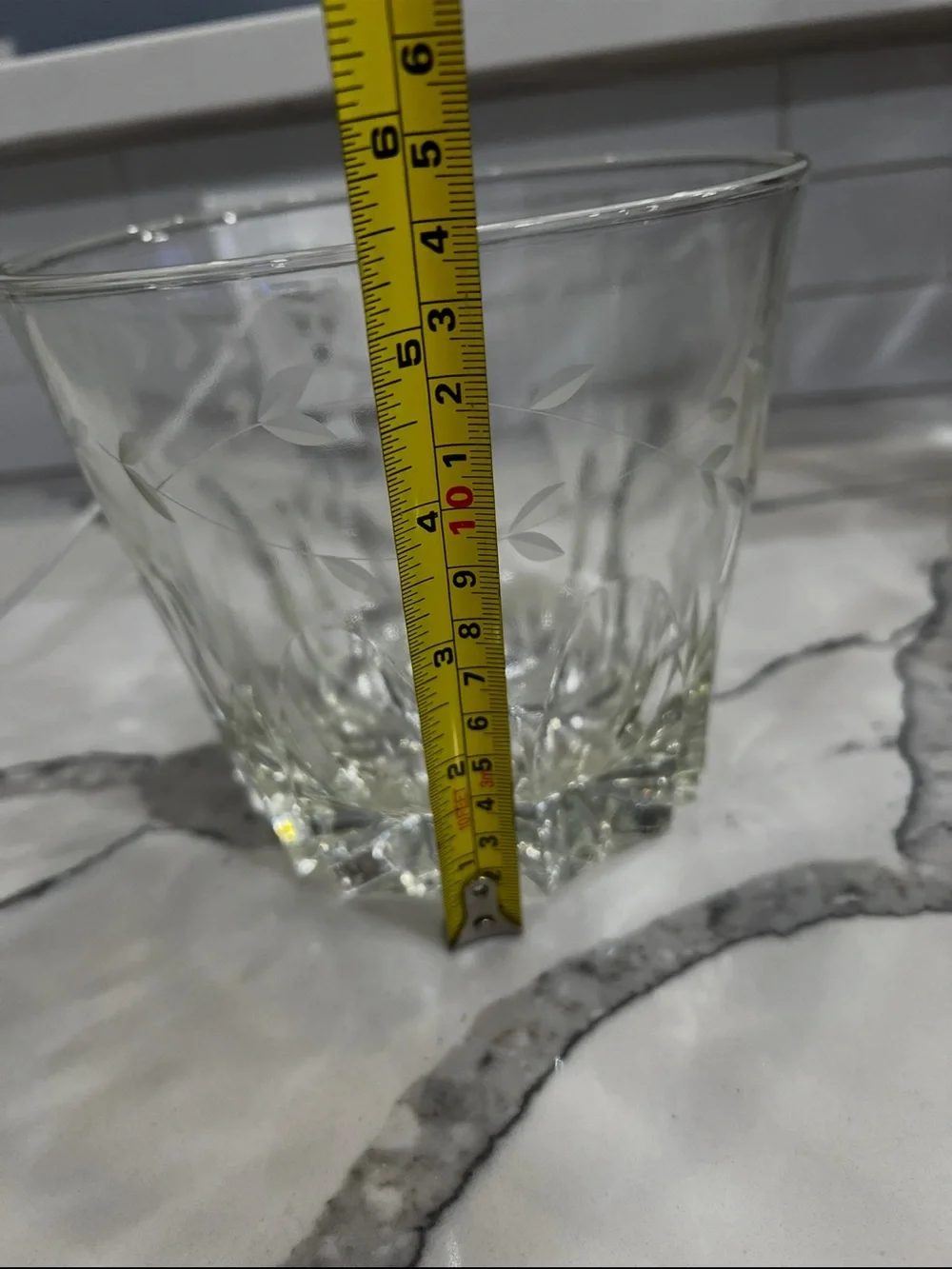 Vintage Heavy PRINCESS HOUSE 1980's Crystal Ice Bucket Heritage Etched Pattern.